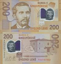 *200 Leke Albánsko 2017-19, P76 polymer - Kliknutím na obrázok zatvorte -